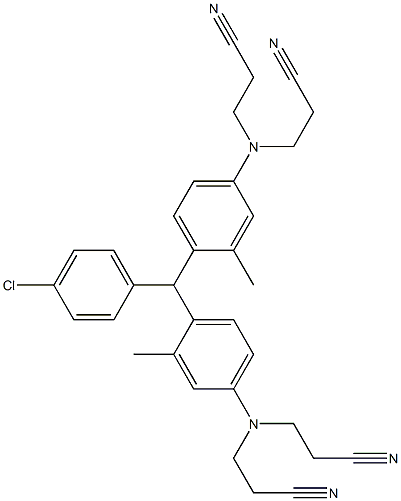  4,4'-(4-Chlorophenylmethylene)bis[N,N-bis(2-cyanoethyl)-3-methylbenzenamine]