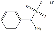 1-フェニルヒドラジン-1-スルホン酸リチウム 化学構造式