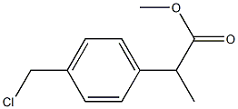 2-[p-(Chloromethyl)phenyl]propionic acid methyl ester Structure