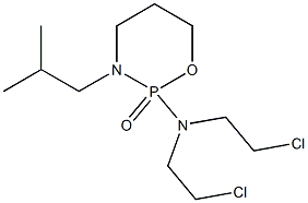 Tetrahydro-2-[bis(2-chloroethyl)amino]-3-(2-methylpropyl)-2H-1,3,2-oxazaphosphorine 2-oxide Structure