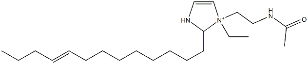 1-[2-(Acetylamino)ethyl]-1-ethyl-2-(9-tridecenyl)-4-imidazoline-1-ium,,结构式