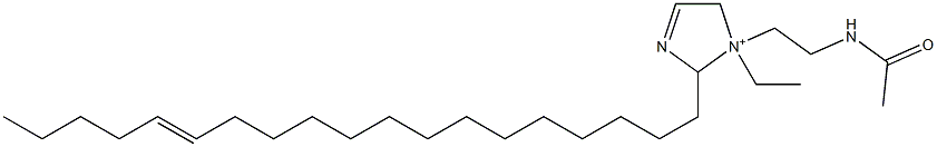 1-[2-(Acetylamino)ethyl]-1-ethyl-2-(14-nonadecenyl)-3-imidazoline-1-ium Structure