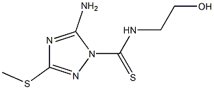 5-Amino-3-(methylthio)-N-(2-hydroxyethyl)-1H-1,2,4-triazole-1-carbothioamide