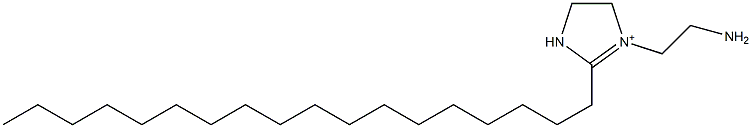 1-(2-アミノエチル)-2-オクタデシル-1-イミダゾリン-1-イウム 化学構造式