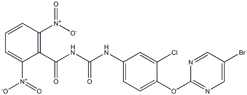 1-(2,6-Dinitrobenzoyl)-3-[4-[(5-bromo-2-pyrimidinyl)oxy]-3-chlorophenyl]urea