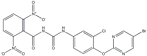  1-(2,6-Dinitrobenzoyl)-3-[4-[(5-bromo-2-pyrimidinyl)oxy]-3-chlorophenyl]urea