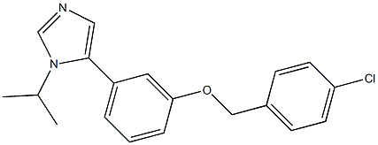 1-Isopropyl-5-[3-(4-chlorobenzyloxy)phenyl]-1H-imidazole Struktur