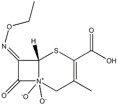 7-[(Z)-Ethoxyimino]-3-methyl-4-carboxycepham-3-ene 1,1-dioxide|