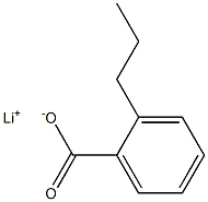 2-プロピル安息香酸リチウム 化学構造式