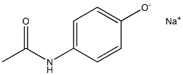 Sodium p-acetylaminophenolate Structure