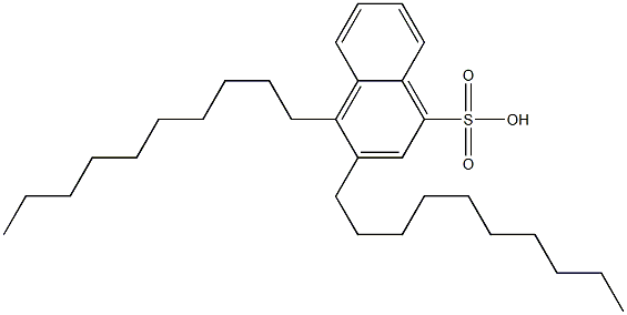 3,4-Didecyl-1-naphthalenesulfonic acid,,结构式