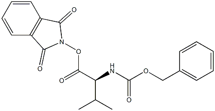 N-(Benzyloxycarbonyl)-L-valine [(1,3-dihydro-1,3-dioxo-2H-isoindol)-2-yl] ester Structure