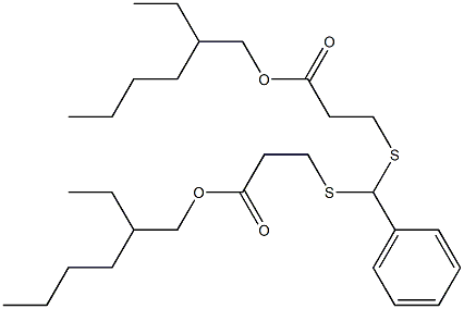 3,3'-(Benzylidenebisthio)dipropionic acid bis(2-ethylhexyl) ester Struktur