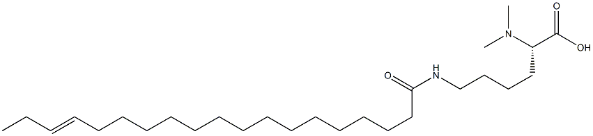 N6-(16-Nonadecenoyl)-N2,N2-dimethyllysine 结构式