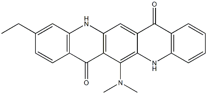 6-(Dimethylamino)-10-ethyl-5,12-dihydroquino[2,3-b]acridine-7,14-dione