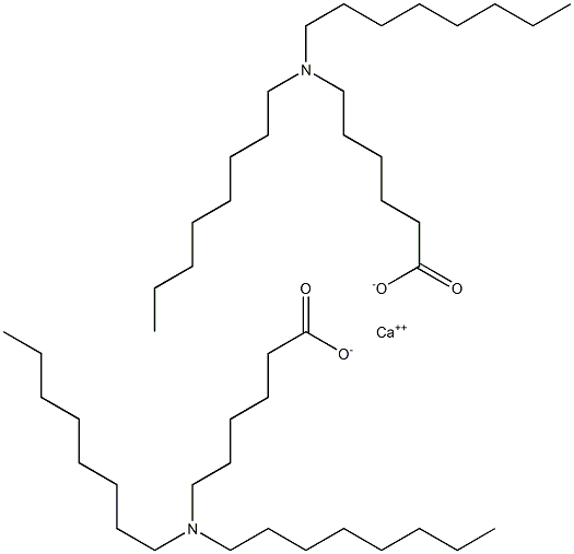 ビス[6-(ジオクチルアミノ)ヘキサン酸]カルシウム 化学構造式