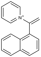 1-[1-(1-ナフチル)エテニル]ピリジニウム 化学構造式