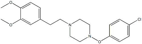  1-(4-Chlorophenoxy)-4-(3,4-dimethoxyphenethyl)piperazine