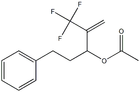 Acetic acid 1-(2-phenylethyl)-2-trifluoromethyl-2-propenyl ester,,结构式