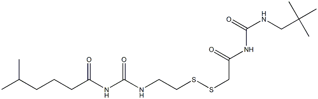  1-(5-Methylhexanoyl)-3-[2-[[(3-neopentylureido)carbonylmethyl]dithio]ethyl]urea