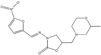 5-(2-Methylmorpholinomethyl)-3-[(5-nitrofurfurylidene)amino]-2-oxazolidinone