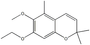 2,2,5-Trimethyl-6-methoxy-7-ethoxy-2H-1-benzopyran Structure