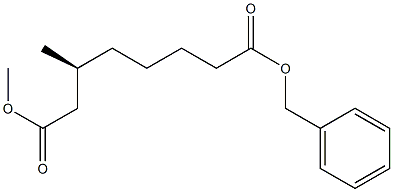 [S,(-)]-3-Methyloctanedioic acid 1-methyl 8-benzyl ester Structure