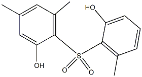 2,2'-Dihydroxy-4,6,6'-trimethyl[sulfonylbisbenzene],,结构式