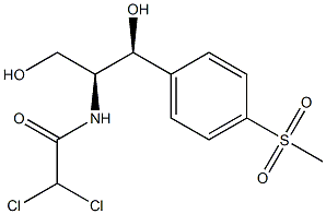 N-[(1S,2S)-1-(Hydroxymethyl)-2-hydroxy-2-[4-(methylsulfonyl)phenyl]ethyl]dichloroacetamide,,结构式