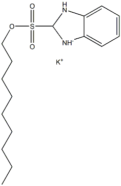 2,3-Dihydro-2-nonyl-1H-benzimidazole-2-sulfonic acid potassium salt 结构式