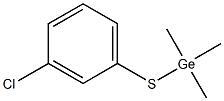 Trimethyl(3-chlorophenylthio)germane,,结构式