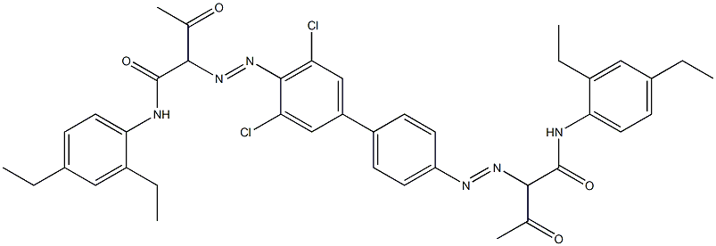 4,4'-Bis[[1-(2,4-diethylphenylamino)-1,3-dioxobutan-2-yl]azo]-3,5-dichloro-1,1'-biphenyl