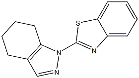 4,5,6,7-Tetrahydro-1-(benzothiazol-2-yl)-1H-indazole Structure