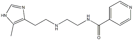 N-[2-[2-(5-Methyl-1H-imidazol-4-yl)ethylamino]ethyl]pyridine-4-carboxamide Struktur