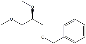 [R,(+)]-1-O-ベンジル-2-O,3-O-ジメチル-D-グリセロール 化学構造式