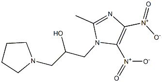 2-Methyl-5-nitro-4-nitro-1-(3-(pyrrolidin-1-yl)-2-hydroxypropyl)-1H-imidazole