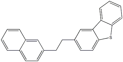 2-[2-(2-Naphtyl)ethyl]dibenzothiophene Structure