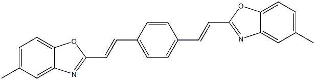 2,2'-[1,4-Phenylenebis[(E)-1,2-ethenediyl]]bis[5-methylbenzoxazole] Structure