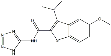  3-Isopropyl-5-methoxy-N-(1H-tetrazol-5-yl)benzo[b]thiophene-2-carboxamide