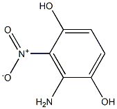 2-Amino-3-nitro-1,4-benzenediol,,结构式