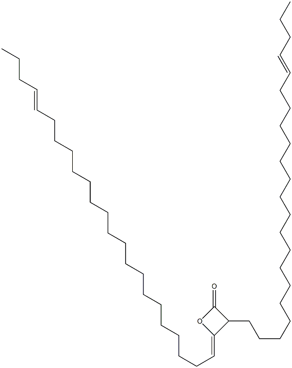 3-(18-ドコセニル)-4-(19-トリコセン-1-イリデン)オキセタン-2-オン 化学構造式