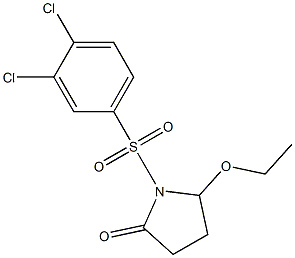 5-Ethoxy-1-[[3,4-dichlorophenyl]sulfonyl]pyrrolidin-2-one Structure