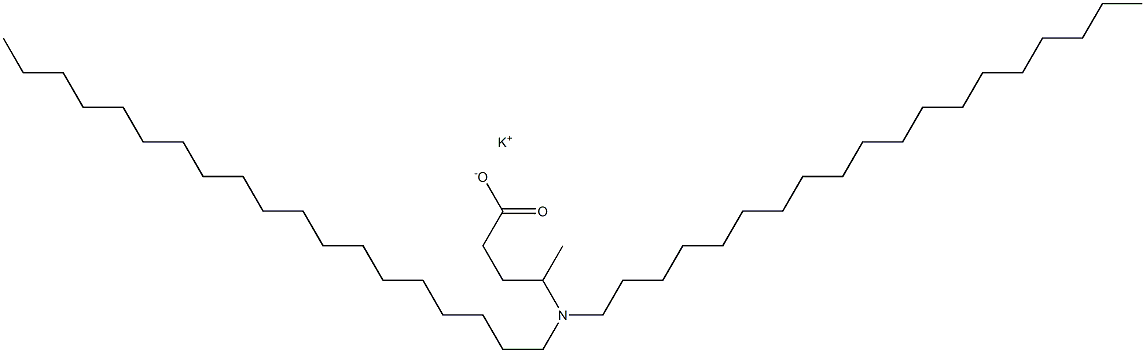 4-(Dinonadecylamino)valeric acid potassium salt 结构式