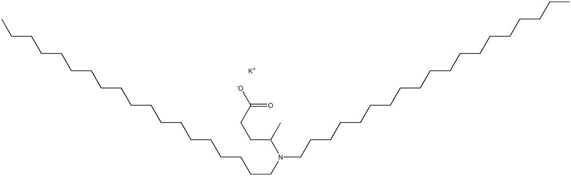 4-(Dinonadecylamino)valeric acid potassium salt Structure