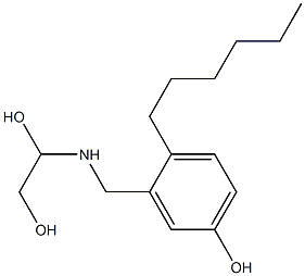 3-[(1,2-Dihydroxyethyl)aminomethyl]-4-hexylphenol Structure