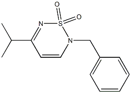 2-Benzyl-5-isopropyl-2H-1,2,6-thiadiazine 1,1-dioxide Struktur