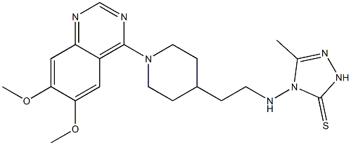  4-[2-[1-(6,7-Dimethoxyquinazolin-4-yl)piperidin-4-yl]ethyl]amino-5-methyl-2,4-dihydro-3-thioxo-3H-1,2,4-triazole