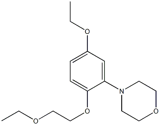 4-[2-(2-Ethoxyethoxy)-5-ethoxyphenyl]morpholine Structure