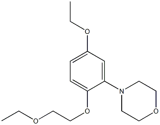 4-[2-(2-Ethoxyethoxy)-5-ethoxyphenyl]morpholine 结构式