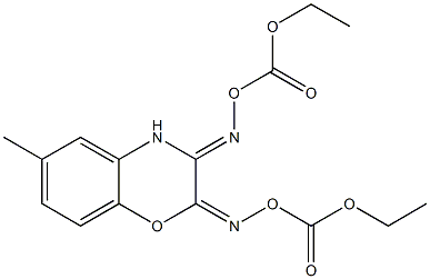 6-Methyl-2,3-bis[[(ethoxycarbonyl)oxy]imino]-3,4-dihydro-2H-1,4-benzoxazine Structure